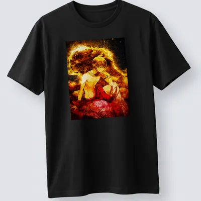 Vibrant fantasy print of Gilgamesh with lion aura in gold, red, and black