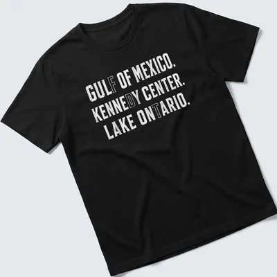 Vintage distressed t-shirt featuring Gulf of Mexico and Lake Ontario locations