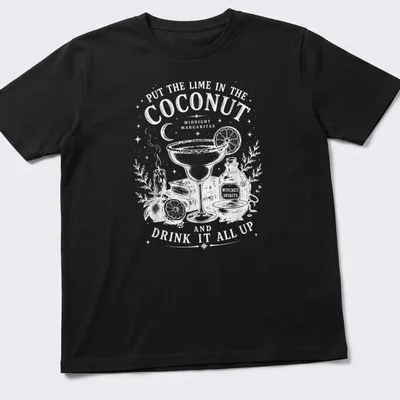 Retro vintage T-shirt with a margarita glass and playful cocktail-themed text — printed on a unisex t-shirt