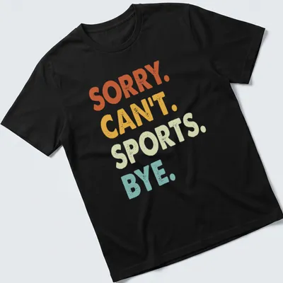 Boldly printed slogan t-shirt with playful colors in orange, yellow, green, and blue
