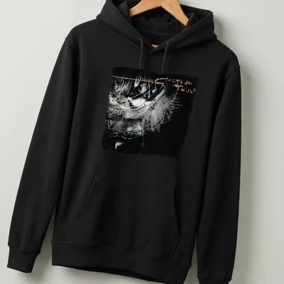 Retro T-shirt featuring the text 'TREASURE Ivo Lorelei Beatrix Persephone Pandora' in black and gold. — printed on a unisex hoodie
